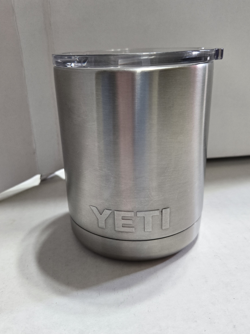 YETI Rambler Lowball 10 oz. Stainless Steel With Clear Plastic Lid